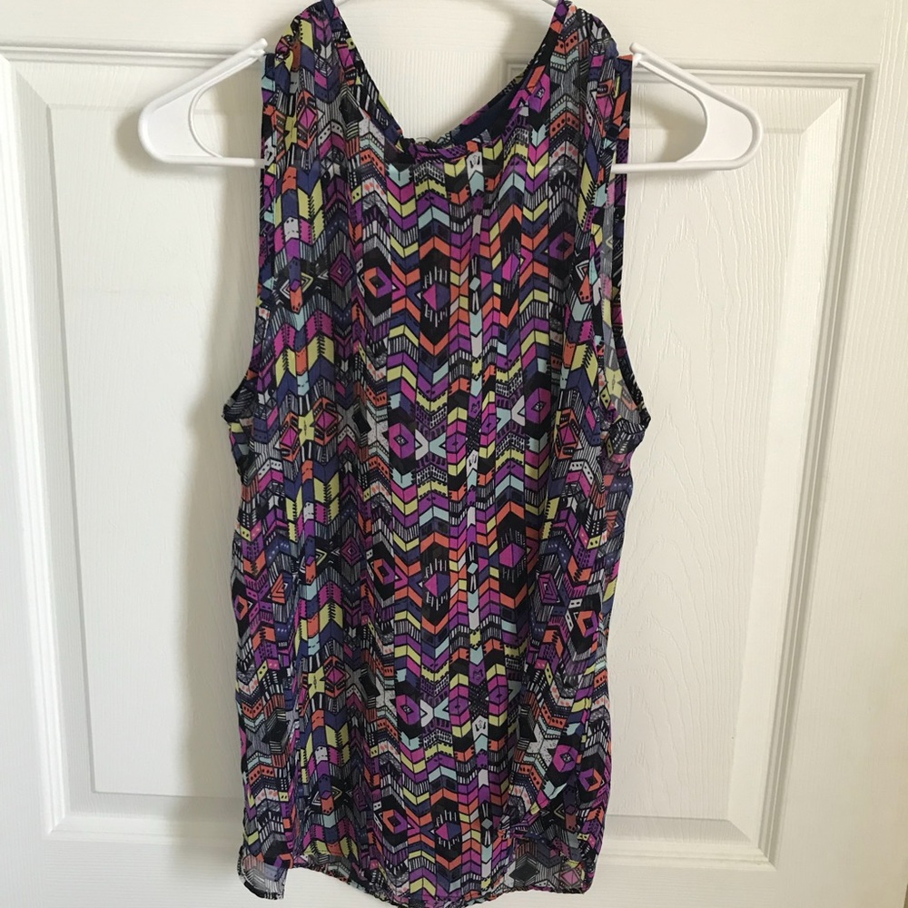 Francesca’s Collection Printed Blouse